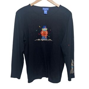 Fall Scarecrow Shirt Large Cotton